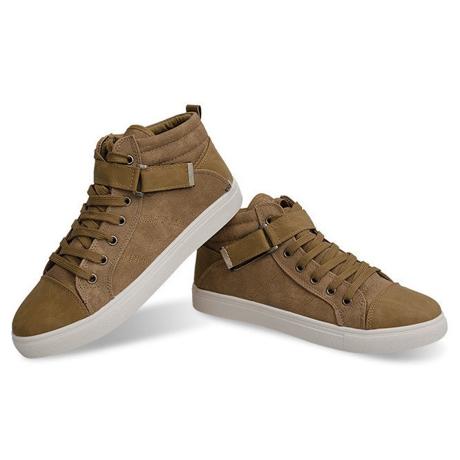 Hohe Sneakers N37 Khaki grün 1