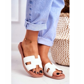 BUGO Damen Hausschuhe Weiß Geometrische Klassisch Theodora 1