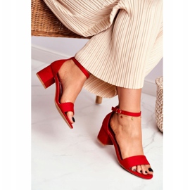 BUGO Damen Sandalen Wildleder Rot Oh Baby! 1