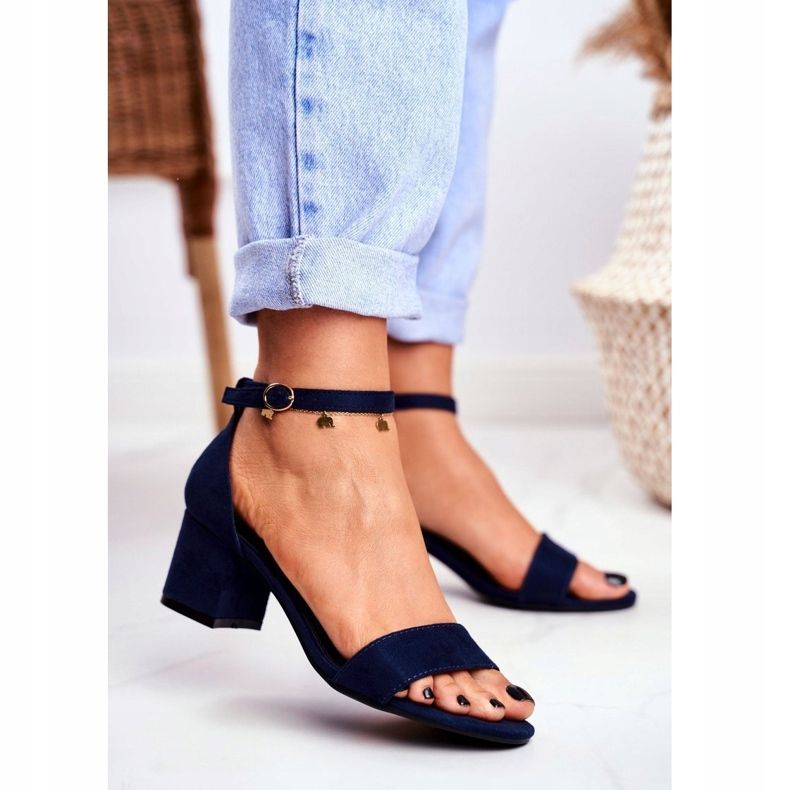 BUGO Damen Sandalen Wildleder Marineblau Oh Baby! 1