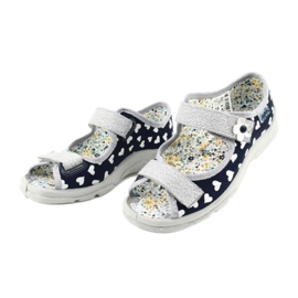 Befado Kinderschuhe 969X148 marineblau grau 2