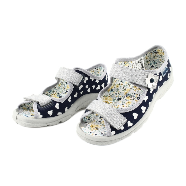 Befado Kinderschuhe 969X148 marineblau grau 2