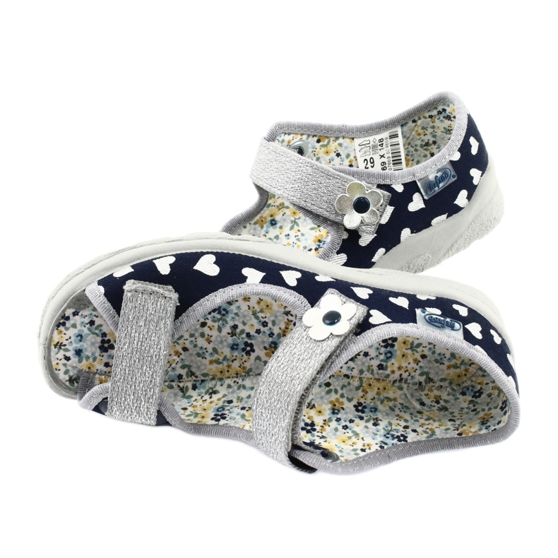 Befado Kinderschuhe 969X148 marineblau grau 4
