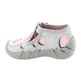 Befado Kinderschuhe 110P359 weiß rosa grau 2