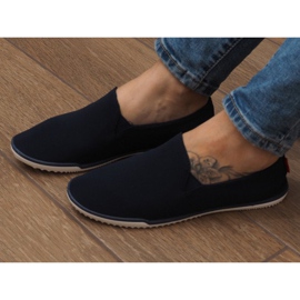 Lycra BL180 Navy Slip-On Turnschuhe marineblau 1