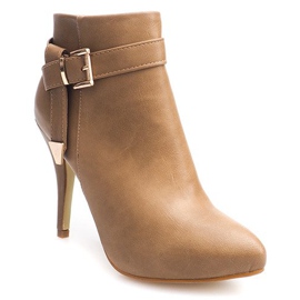 Elegante Stiefel mit hohem Absatz 6-148 Khaki grün 1