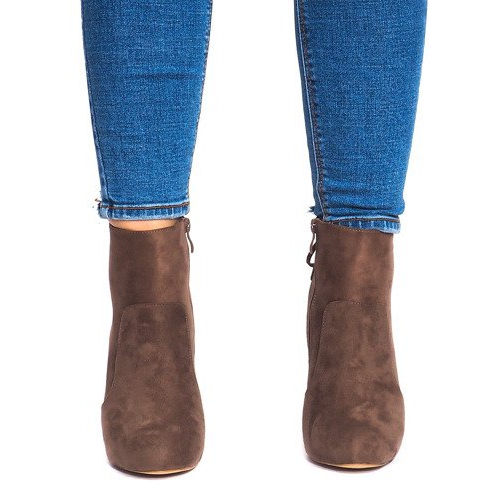 Stiefel mit hohem Absatz 88-48 Khaki grün 1