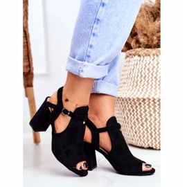 BUGO Damensandalen mit Absatz Openwork Schwarz Kira 2