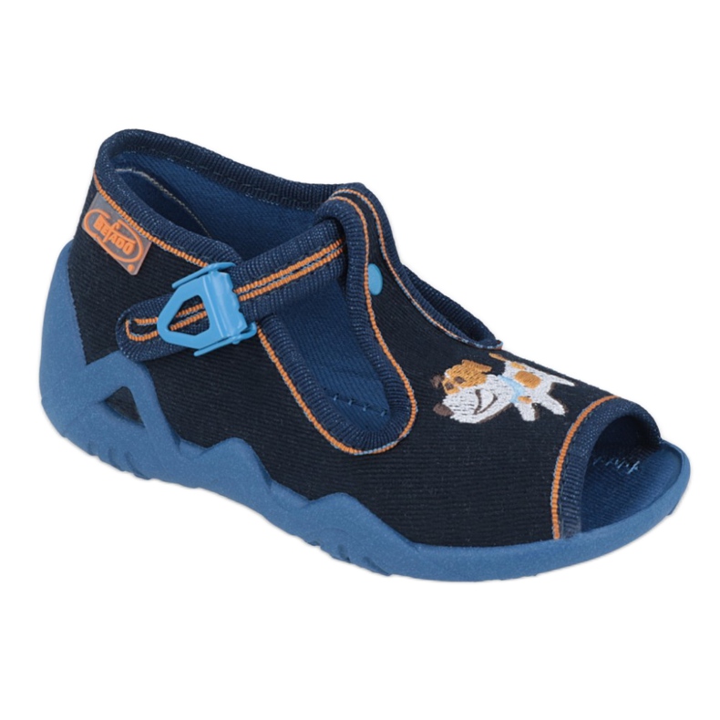Befado Kinderschuhe 217P105 navy blau orange mehrfarbig 1