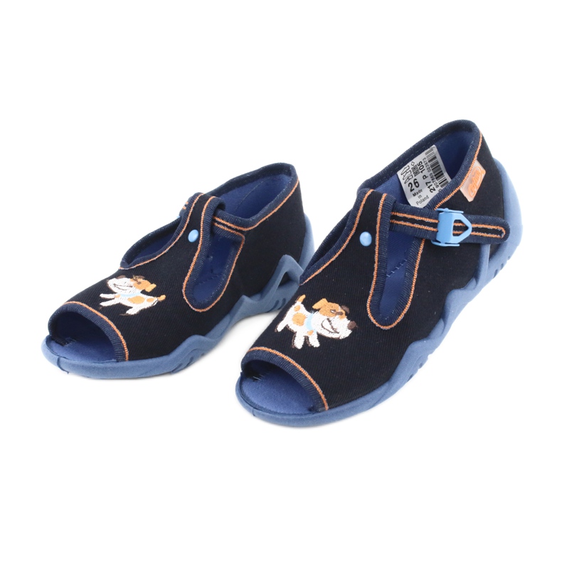 Befado Kinderschuhe 217P105 marineblau orange mehrfarbig 3