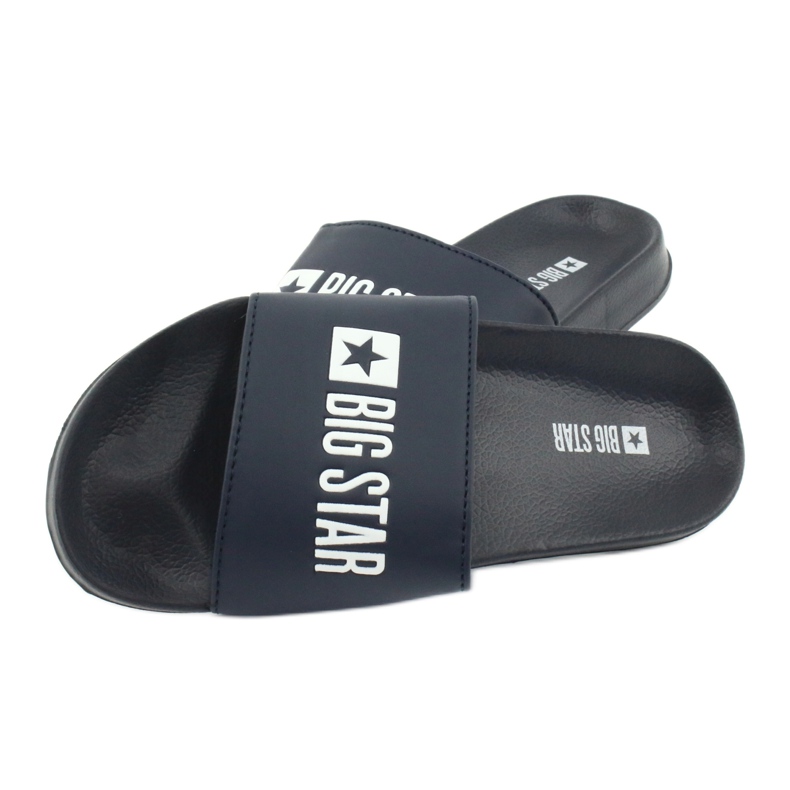 Big Star Hausschuhe zum Strand GG174934 marineblau weiß 3