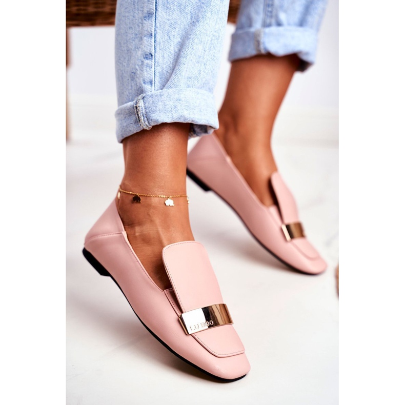 Lu Boo Damen Lords Pink Gold Abzeichen Harlem rosa 1