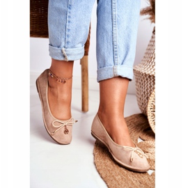 Damen Ballerinas Lu Boo Wildleder Beige Layla 2