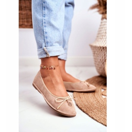 Damen Ballerinas Lu Boo Wildleder Beige Layla 1