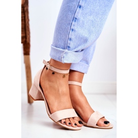 BUGO Damen Sandalen Wildleder Beige Oh Baby! 1