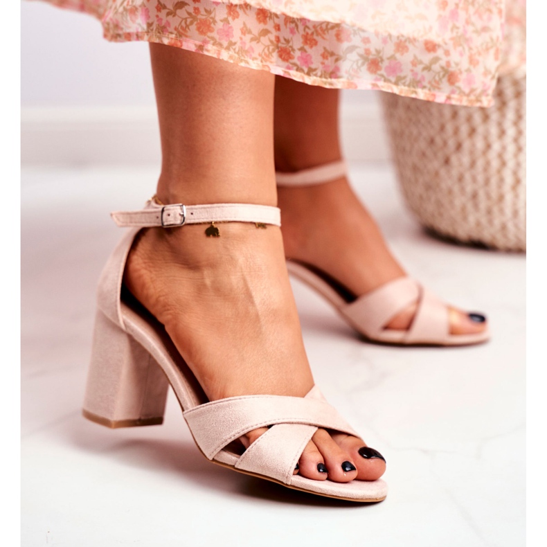 BUGO Damen Sandalen Wildleder Beige Lady Million 2