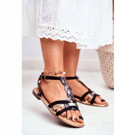 PS1 Damen Sandalen Elegant Black Snake Brooke schwarz 1