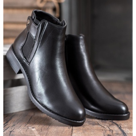 J. Star Bequeme flache Stiefel schwarz 1