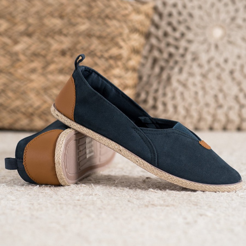 SHELOVET Marineblaue Slipper 1