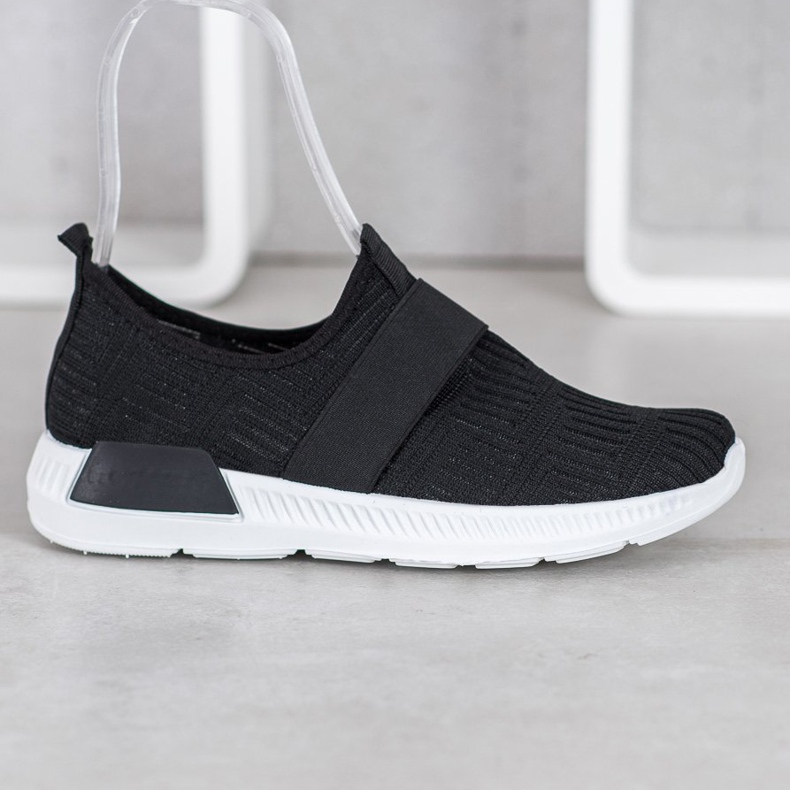 SHELOVET Sportschuhe zum Hineinschlüpfen schwarz 2