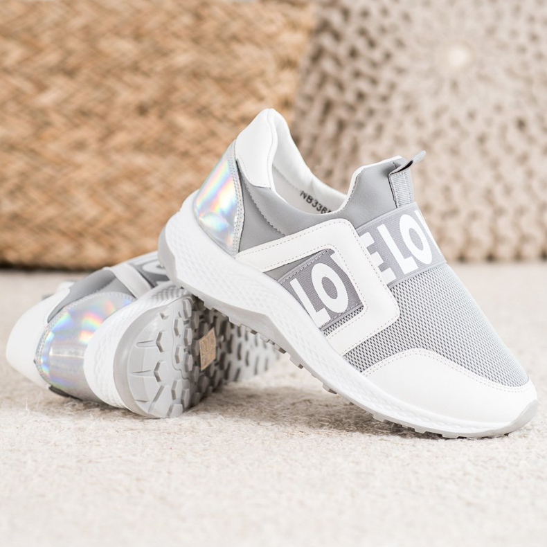 Seastar Slipons auf der Liebesplattform weiß grau 1