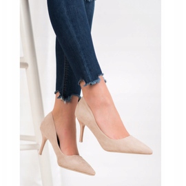 Small Swan Lässige High Heels braun 2