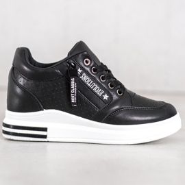 SHELOVET Schwarze Evolutions-Turnschuhe 1