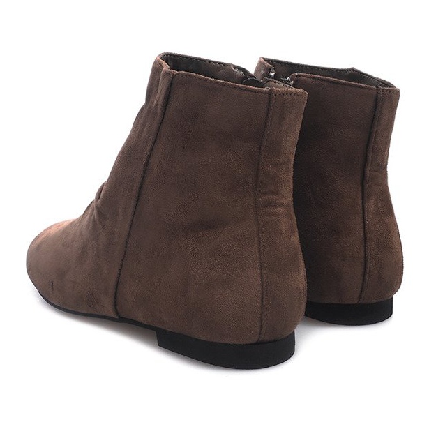 Wildleder Booties Chelsea Boots 7-121 Khaki 1