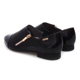 Klassische Schuhe Mit Reißverschluss 2060B Schwarz 1