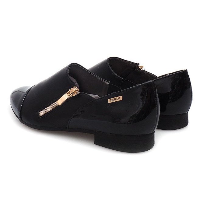 Klassische Schuhe Mit Reißverschluss 2060B Schwarz 1