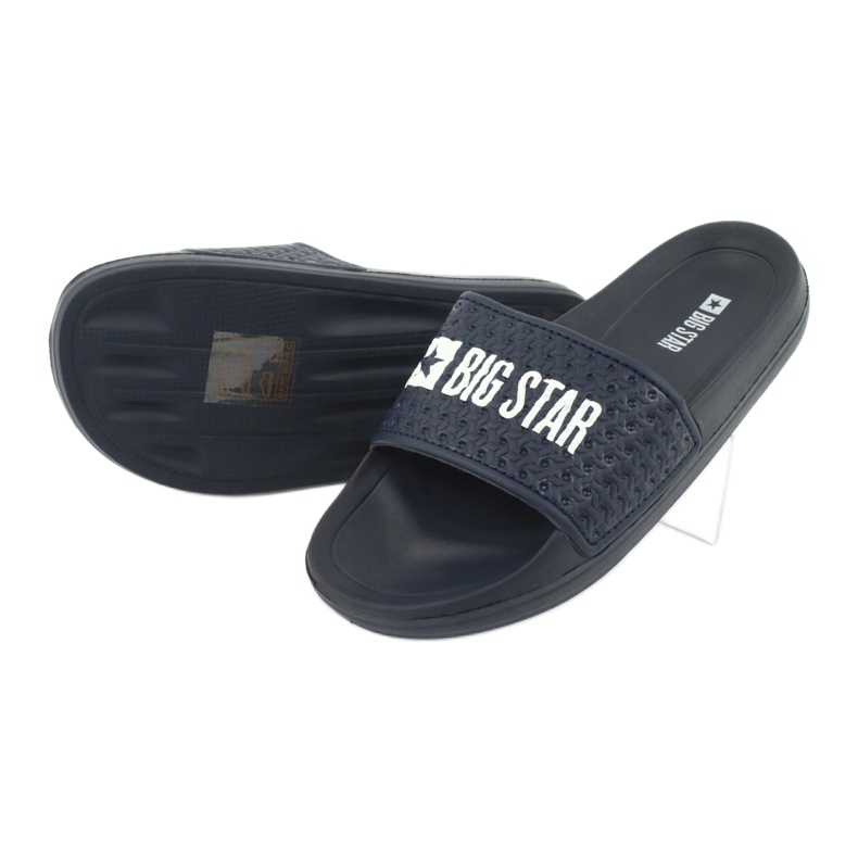 Big Star Jungen Schaumflip Flops für den GG374802 Navy Blue Beach weiß navy blau 2