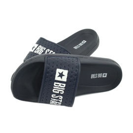 Big Star Jungen Schaumflip Flops für den GG374802 Navy Blue Beach weiß navy blau 3