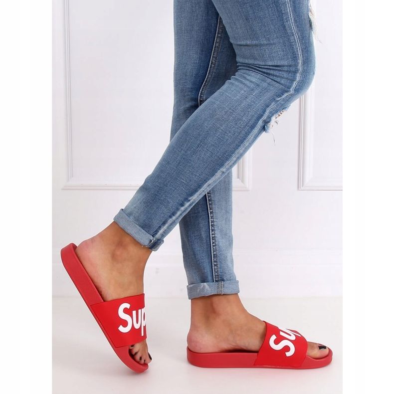 Rot Rote Damenhausschuhe CK110 Rot 2