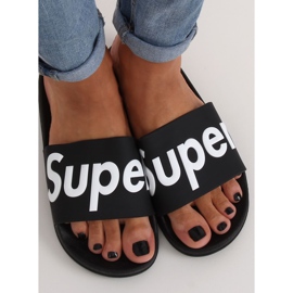 Schwarze Damen Hausschuhe CK110 Schwarz 1