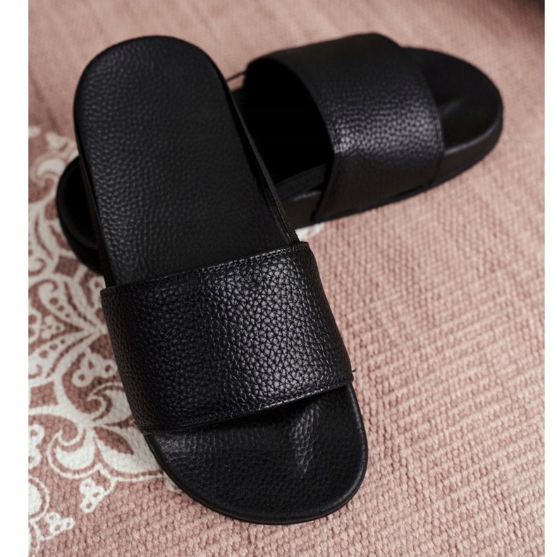 FRROCK Schwarze Nopla Hausschuhe für Kinder 1