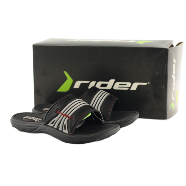 Rider Flip Flops für Reiter Kinder für die 80341 Black-Grau Streifen schwarz schwarz 4