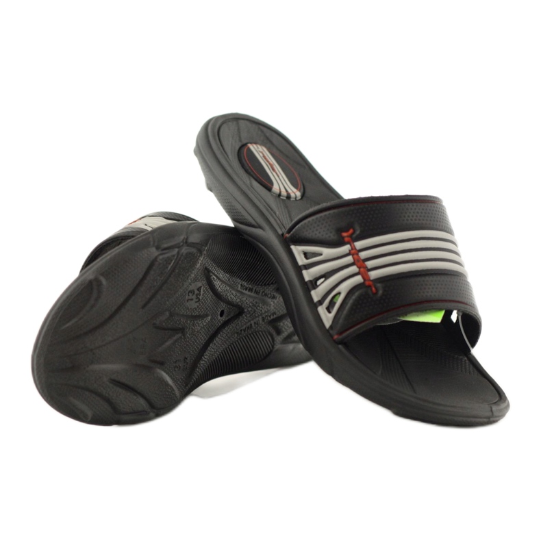 Rider Flip Flops für Reiter Kinder für die 80341 Black-Grau Streifen schwarz schwarz 3