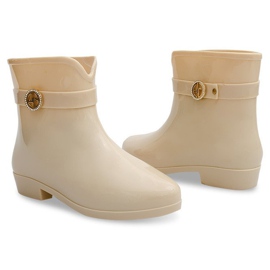 Gummistiefel mit Schleife BL02 Beige 1