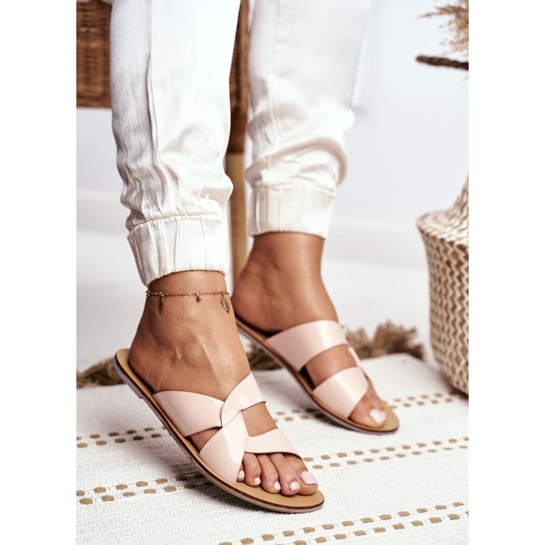 Klassische Hausschuhe für Damen Lu Boo Beige Mabella 2