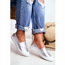 LU BOO Sneakers zum Hineinschlüpfen Slip-on-Sneakers Silber Justy grau 2