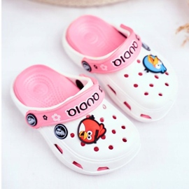 Kinderschaum Crooks White Birds AngryBirds weiß rosa 1