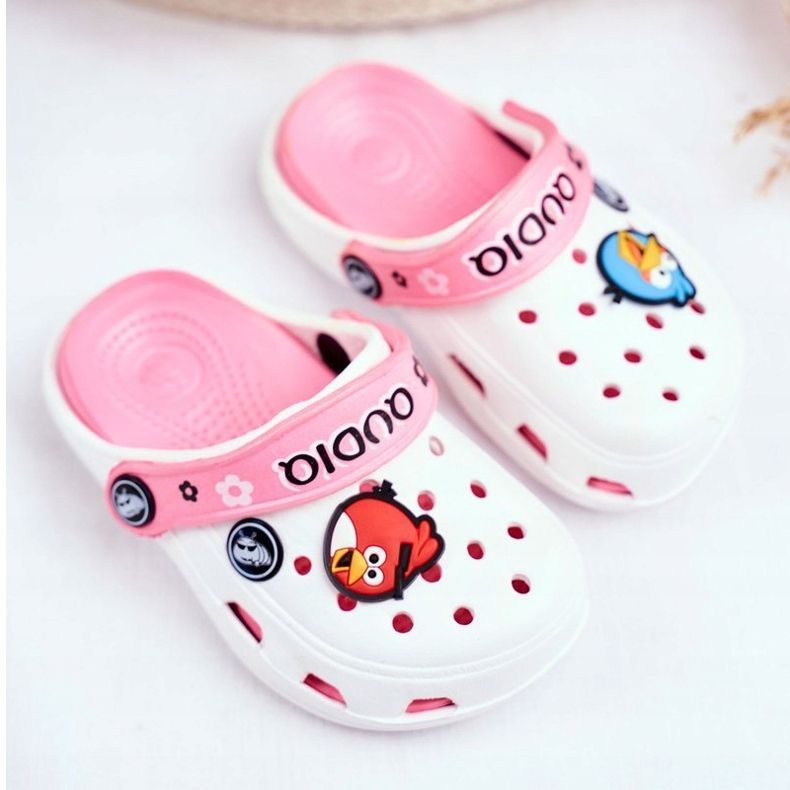 Kinderschaum Crooks White Birds AngryBirds weiß rosa 1