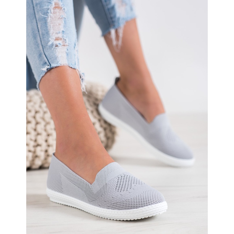 Via Giulia  Graue Sneakers mit Lochmuster 2