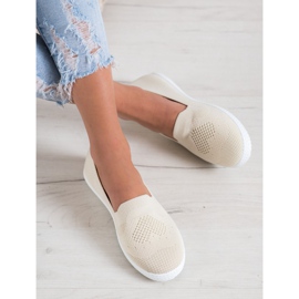 Via Giulia  Beige durchbrochene Sneakers 1