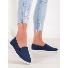 SHELOVET Bequeme Slip-On Sneakers blau 2