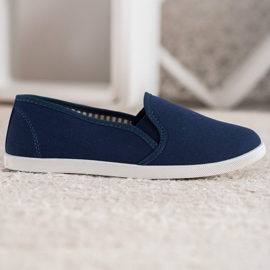 SHELOVET Bequeme Slip-On Sneakers blau 1