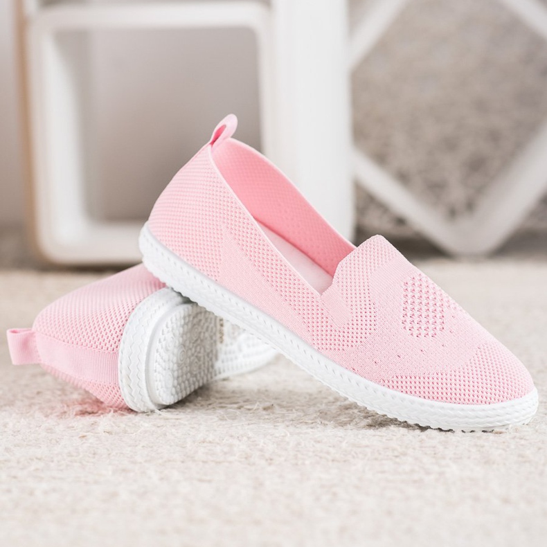 Via Giulia  Rosa durchbrochene Sneakers 2