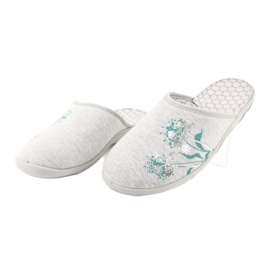 Befado farbige Damenschuhe 235D168 grau grün 2