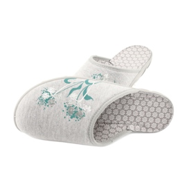 Befado farbige Damenschuhe 235D168 grau grün 4