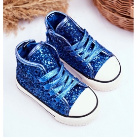 FRROCK Kinder Sneaker High Shiny Blue Ally blau blau 1